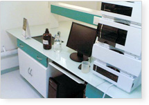 HPLC TABLE IN INSTRUMENT LAB